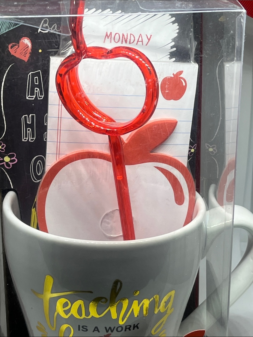 Teaching Is a Work of Heart White & Red Mug Gift Set - Picture 10 of 10
